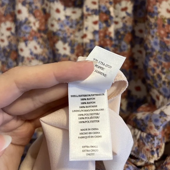 Rails Revolve New Floral Long Sleeve Mini Dress - Picture 4 of 5